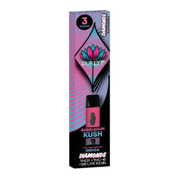 Purlyf Diamonds Live Resin THC-P + Delta-8 + THC-O Disposable Vape Pen (3g) – Premium Potency & Flavor